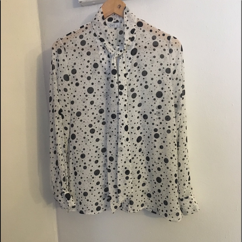 White and black blouse 6
